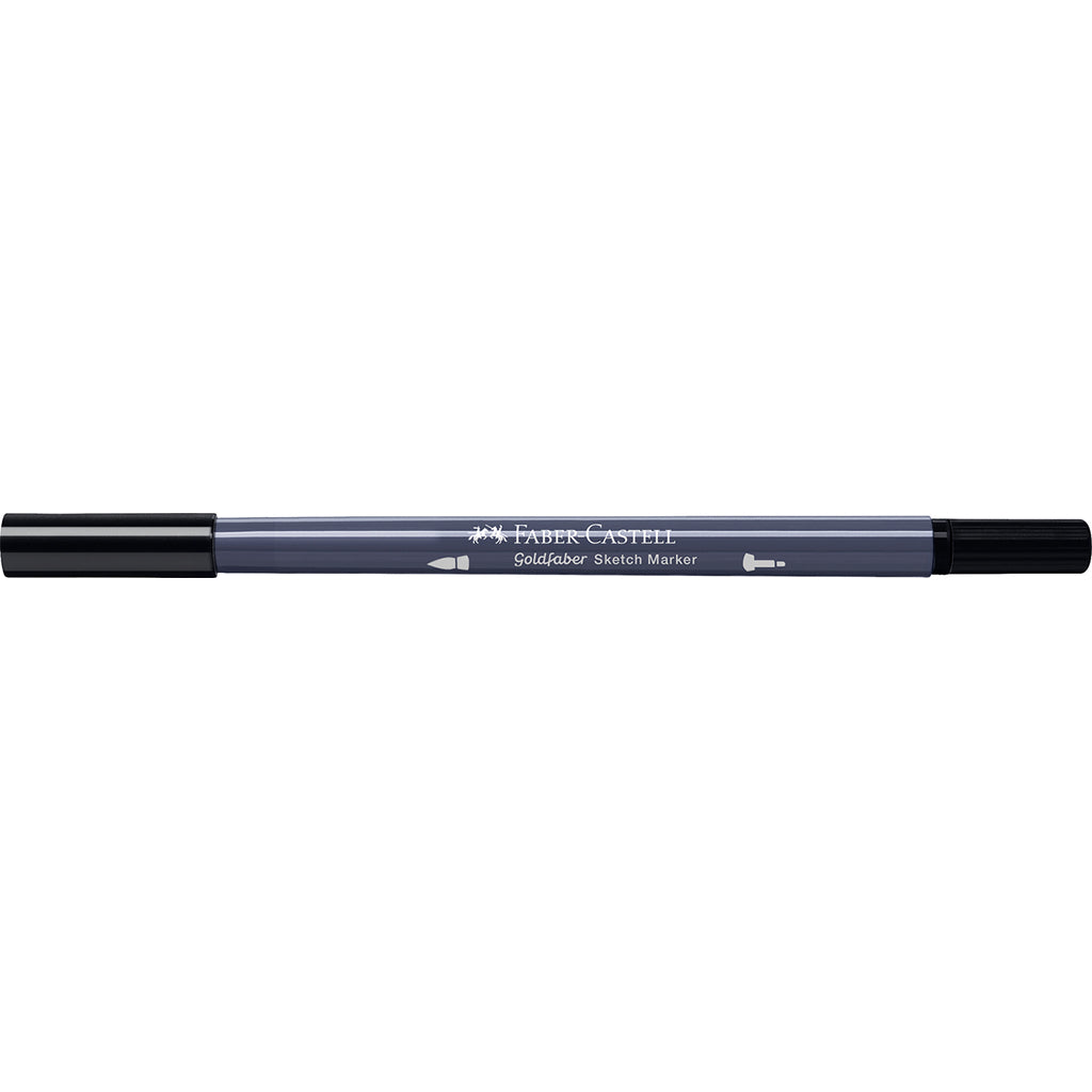 Faber-Castell Goldfaber sketch marker, markør m tyk og tynd spids - Black