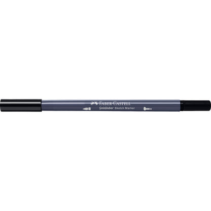 Faber-Castell Goldfaber sketch marker, markør m tyk og tynd spids - Black