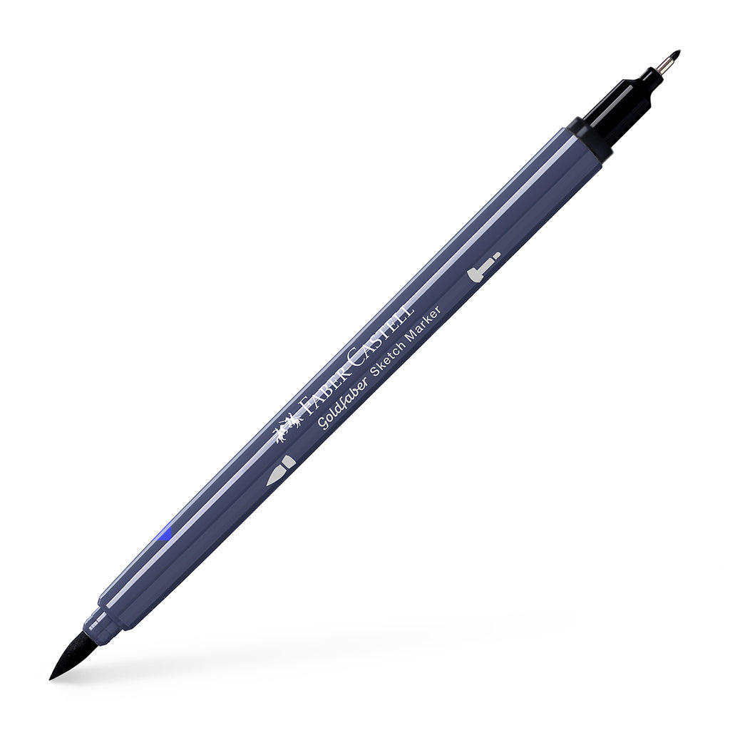 Faber-Castell Goldfaber sketch marker, markør m tyk og tynd spids - Black
