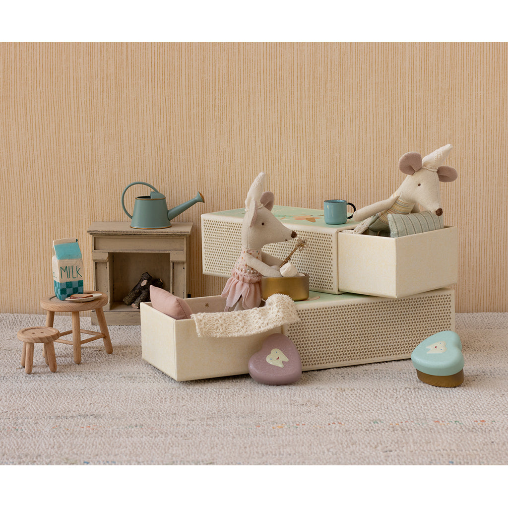 Maileg Tooth Fairy Mouse, Little Sister in a Matchbox