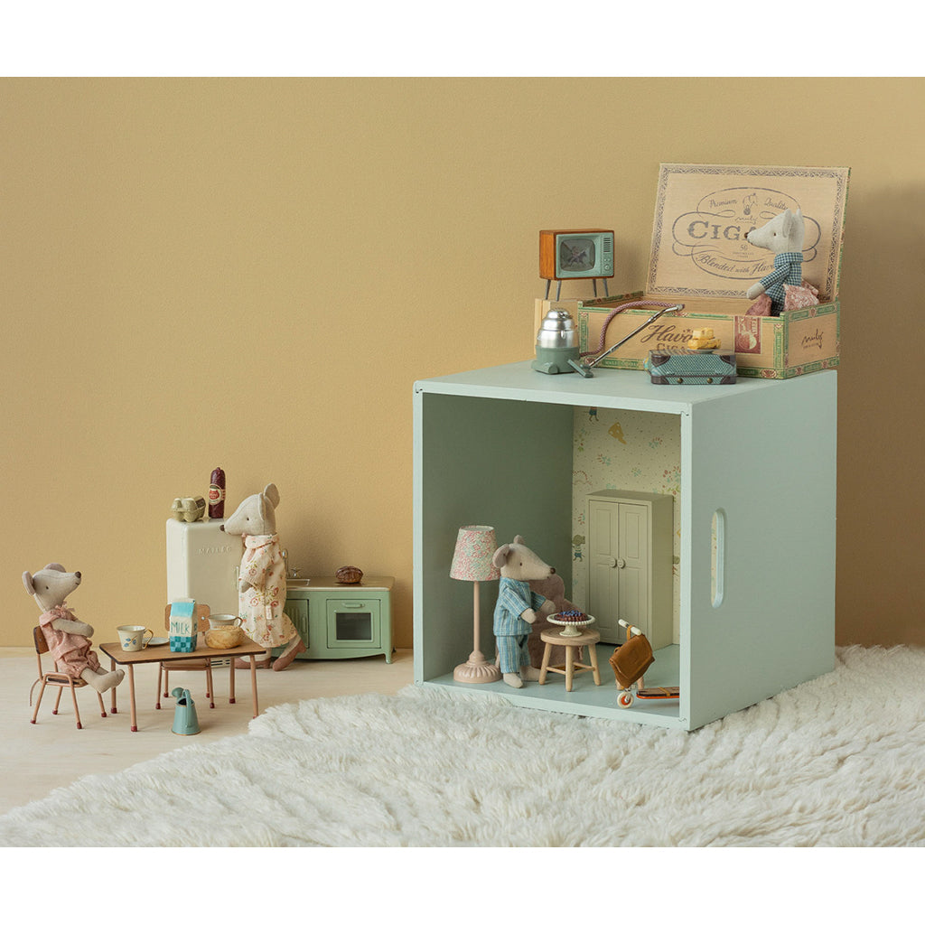 Maileg Grandma and Grandpa Mouse in Cigar Box