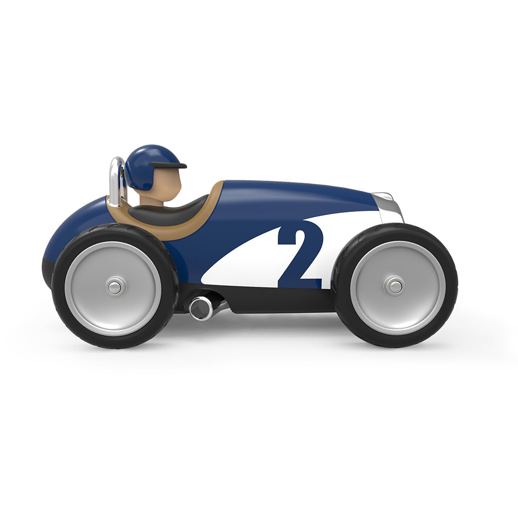 Baghera Racing Car, White and Blue