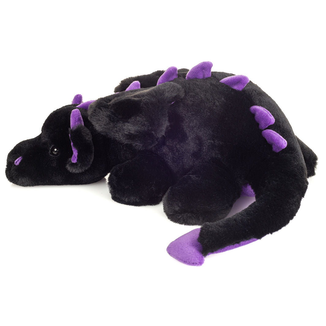 Teddy Hermann bamse, Dragen Logan sort-lilla - 32 cm