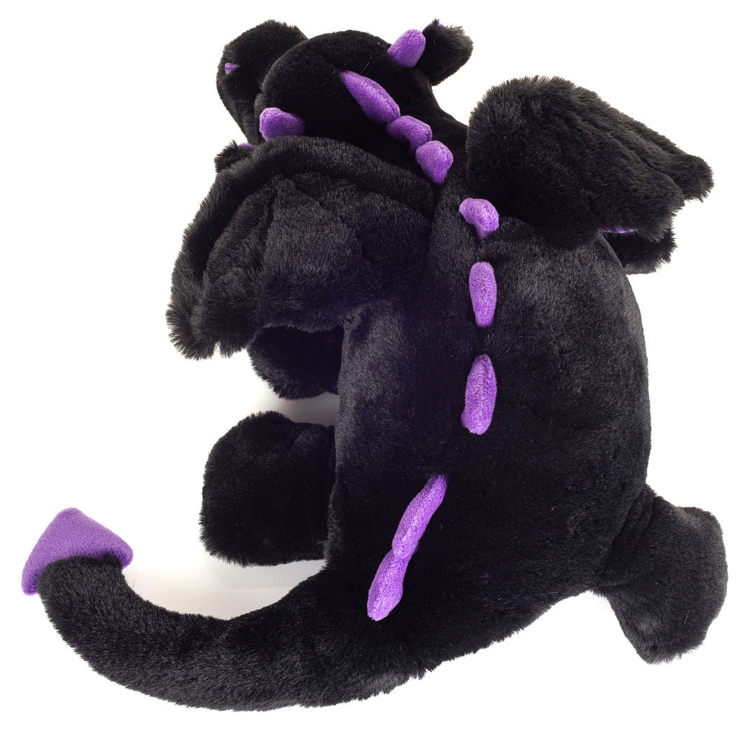 Teddy Hermann bamse, Dragen Logan sort-lilla - 32 cm