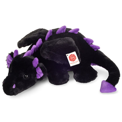 Teddy Hermann bamse, Dragen Logan sort-lilla - 32 cm