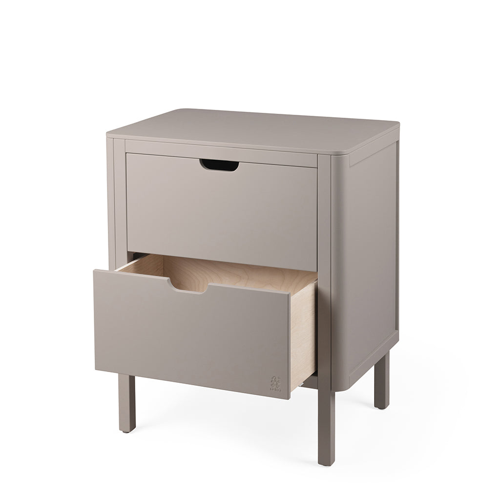 Sebra Wooden Changing Table, 2-in-1 Design with Drawers - Jetty Beige