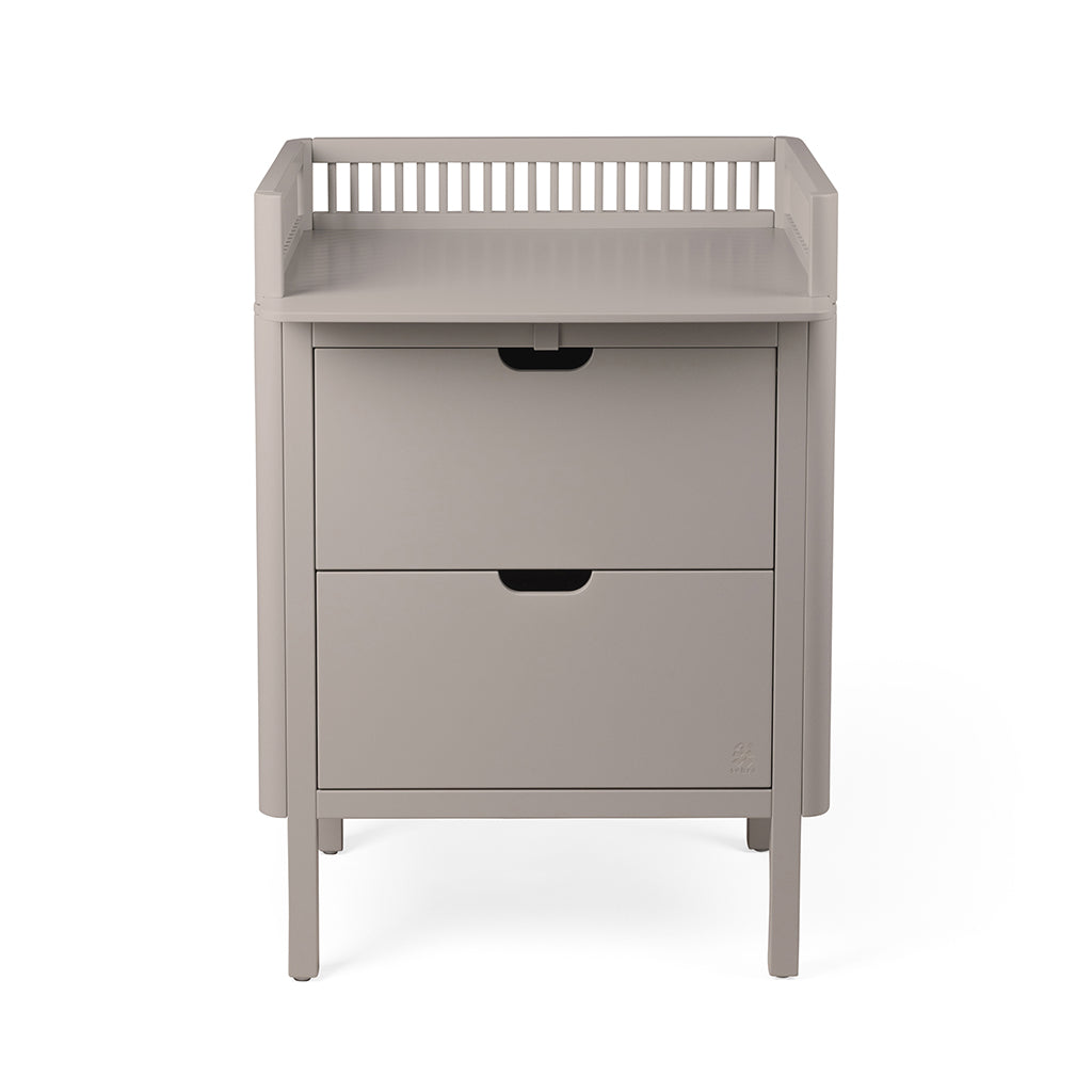 Sebra puslebord i træ, 2-i-1 design m. skuffer - Jetty beige