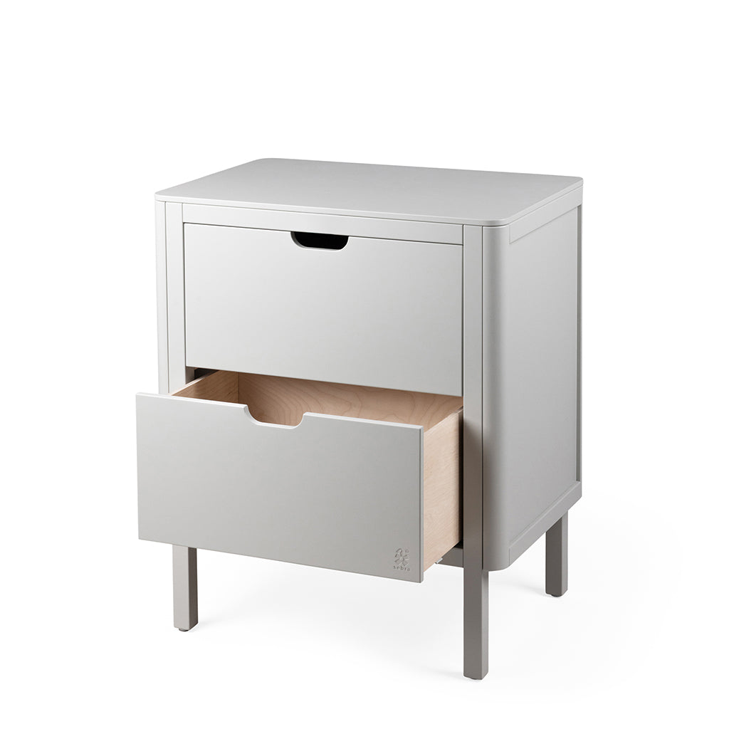 Sebra Wooden Changing Table, 2-in-1 Design with Drawers – Stone