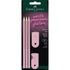 Faber-Castell 5-i-1 Grip Sleeve sæt i rose farve