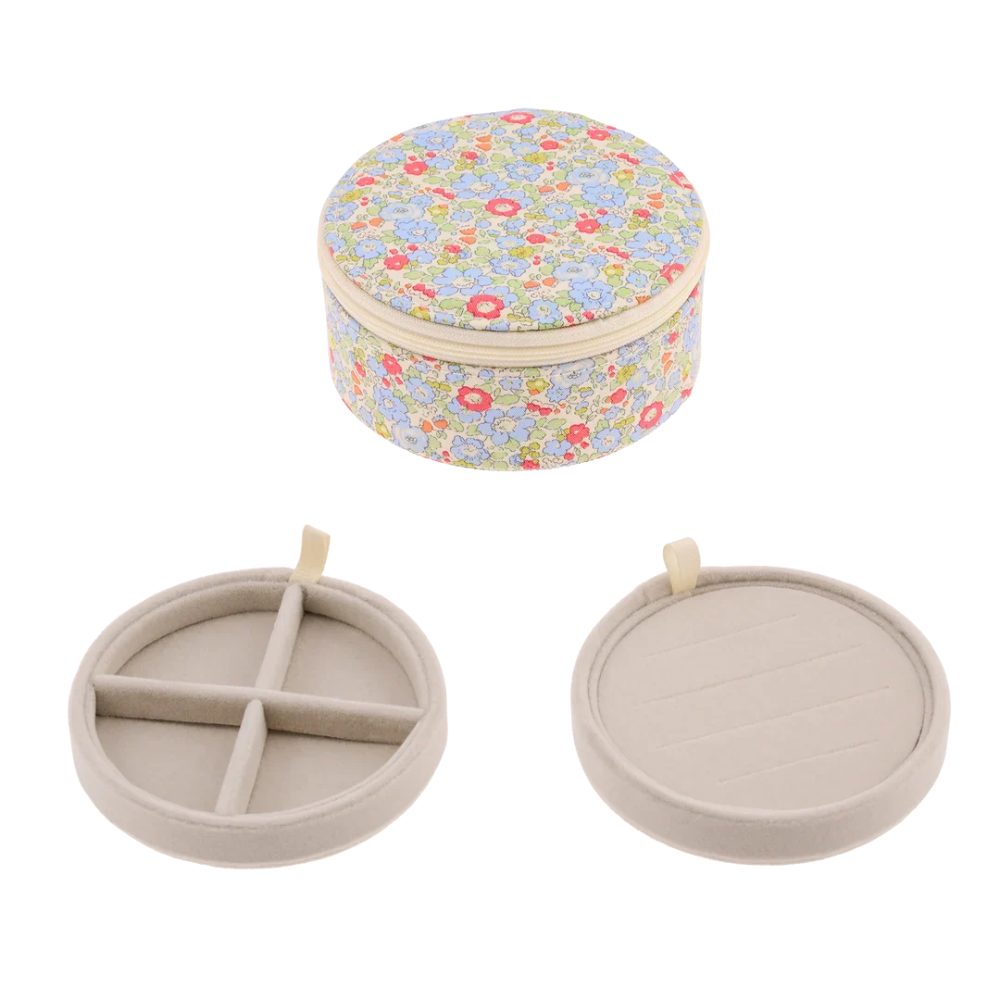 Bon Dep Jewellery Box with Liberty Print - Betsy Ann Light Blue