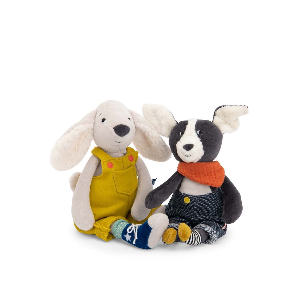 Moulin Roty tøjdyr, Hunden Puce 26 cm - Puce &amp; Pilou