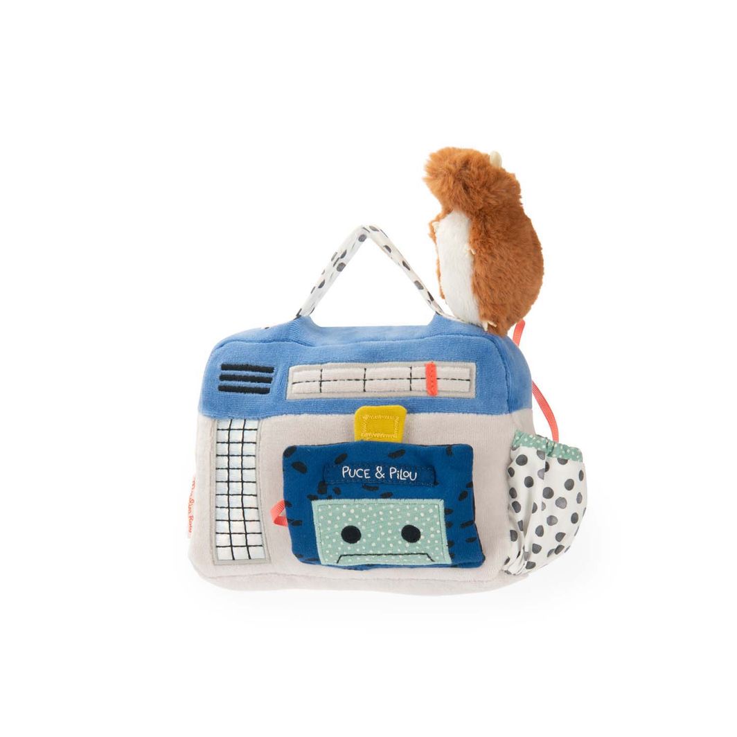 Moulin Roty Soft Toy with Wind-up Music, Radio 22 cm – Puce &amp; Pilou