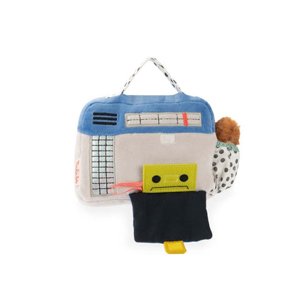 Moulin Roty Soft Toy with Wind-up Music, Radio 22 cm – Puce &amp; Pilou