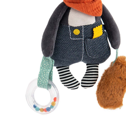 Moulin Roty Aktivitetstøjdyr med ophæng - Hunden Puce