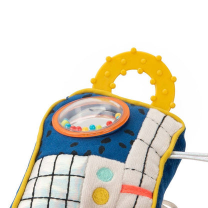 Moulin Roty Activity Plush Toy - Radio with Teething Ring