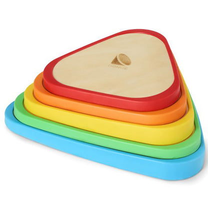 Gonge Wooden River Stones – Wooden Balance Stones, 5 pcs.
