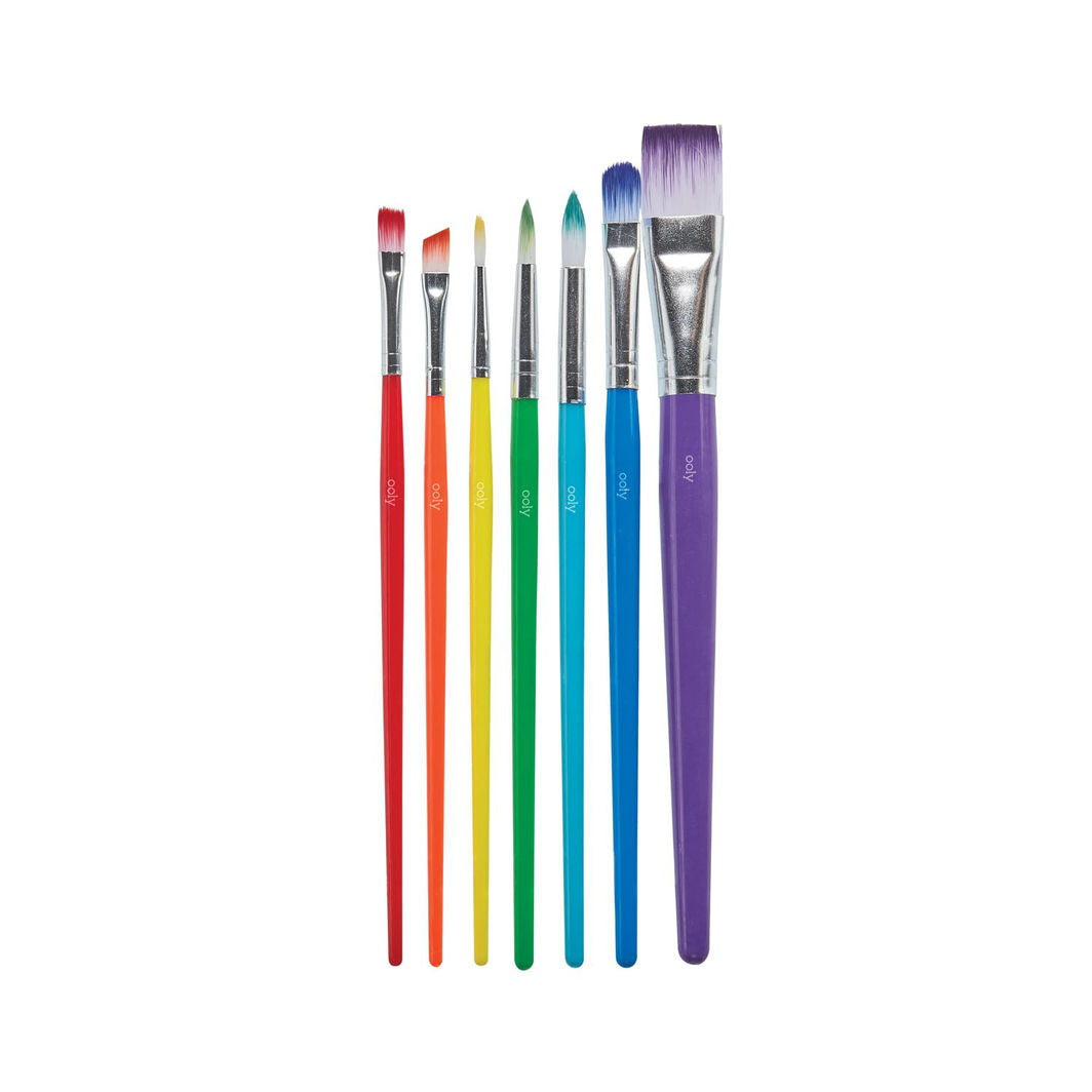 Ooly Penselsæt, 7 stk - Lil Paint Nylon