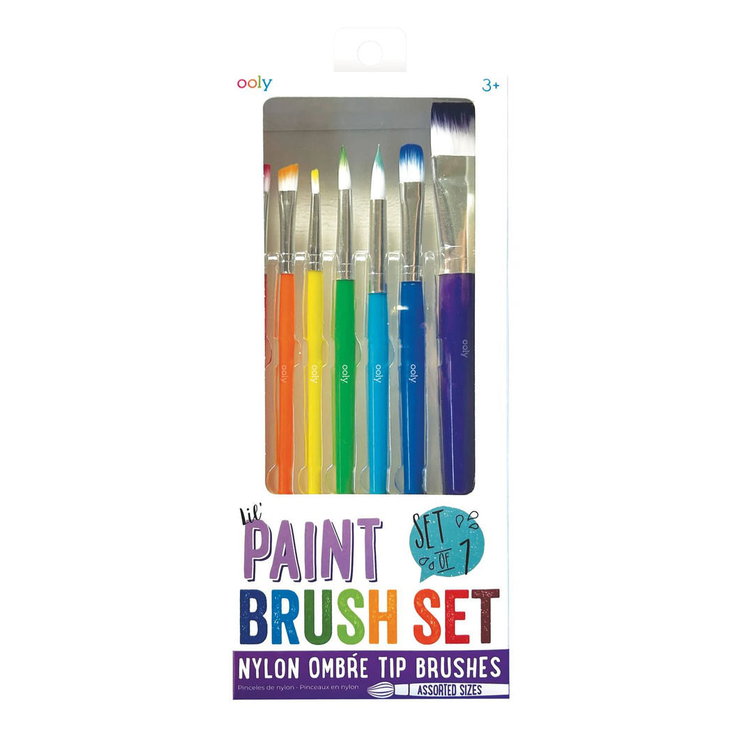 Ooly Penselsæt, 7 stk - Lil Paint Nylon
