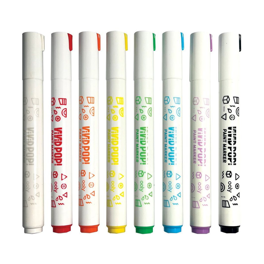 Ooly Akryl tuscher 8 stk - Vivid Pop Classic
