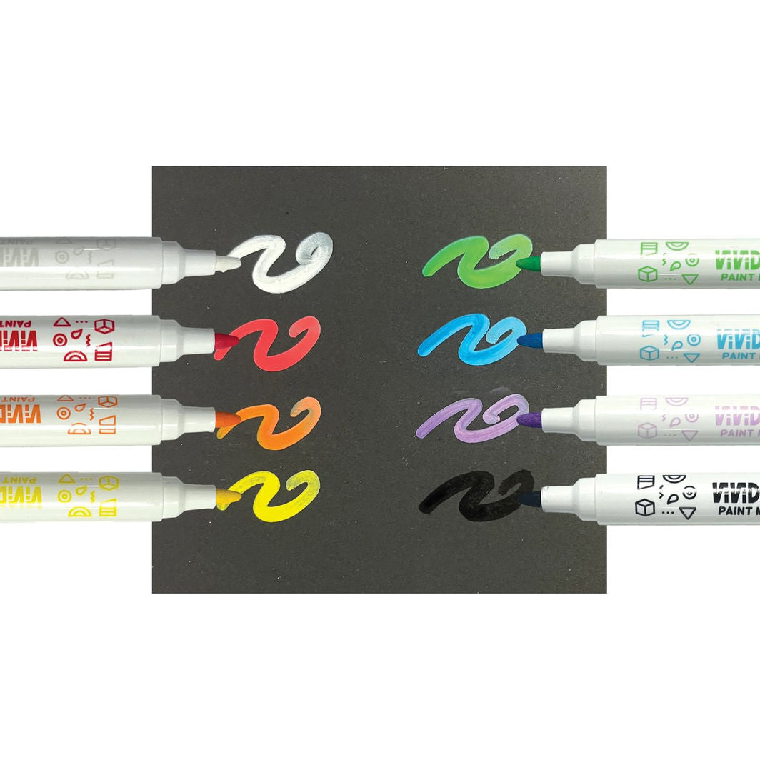 Ooly Akryl tuscher 8 stk - Vivid Pop Classic