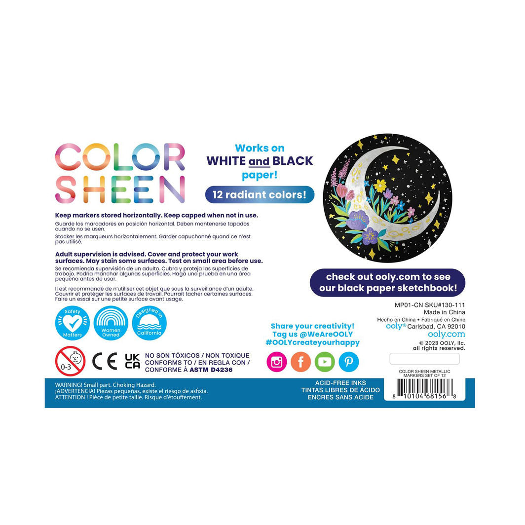 Ooly Tuscher 12 stk - Color Sheen Metallic