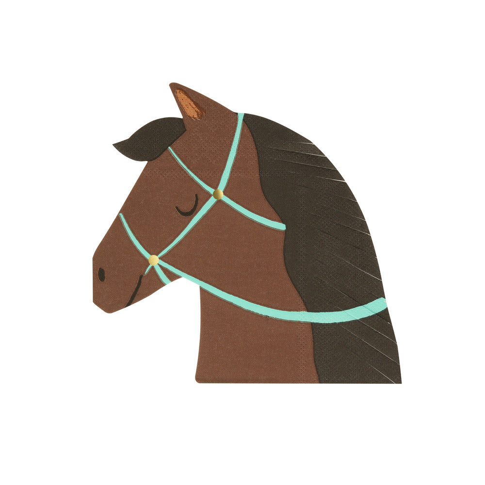 Meri Meri Napkins, Horse, Size S – Set of 16