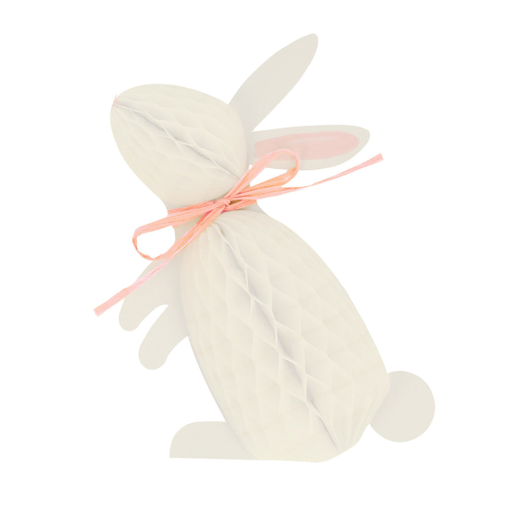 Meri Meri påske, honeycomb decorations - Pom pom kaniner - 6 stk.