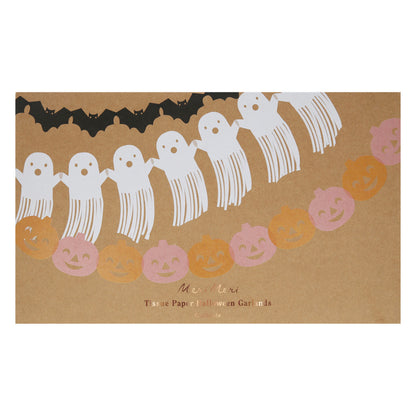 Meri Meri Garland, Halloween – Ghosts with Tassels – 2 meters