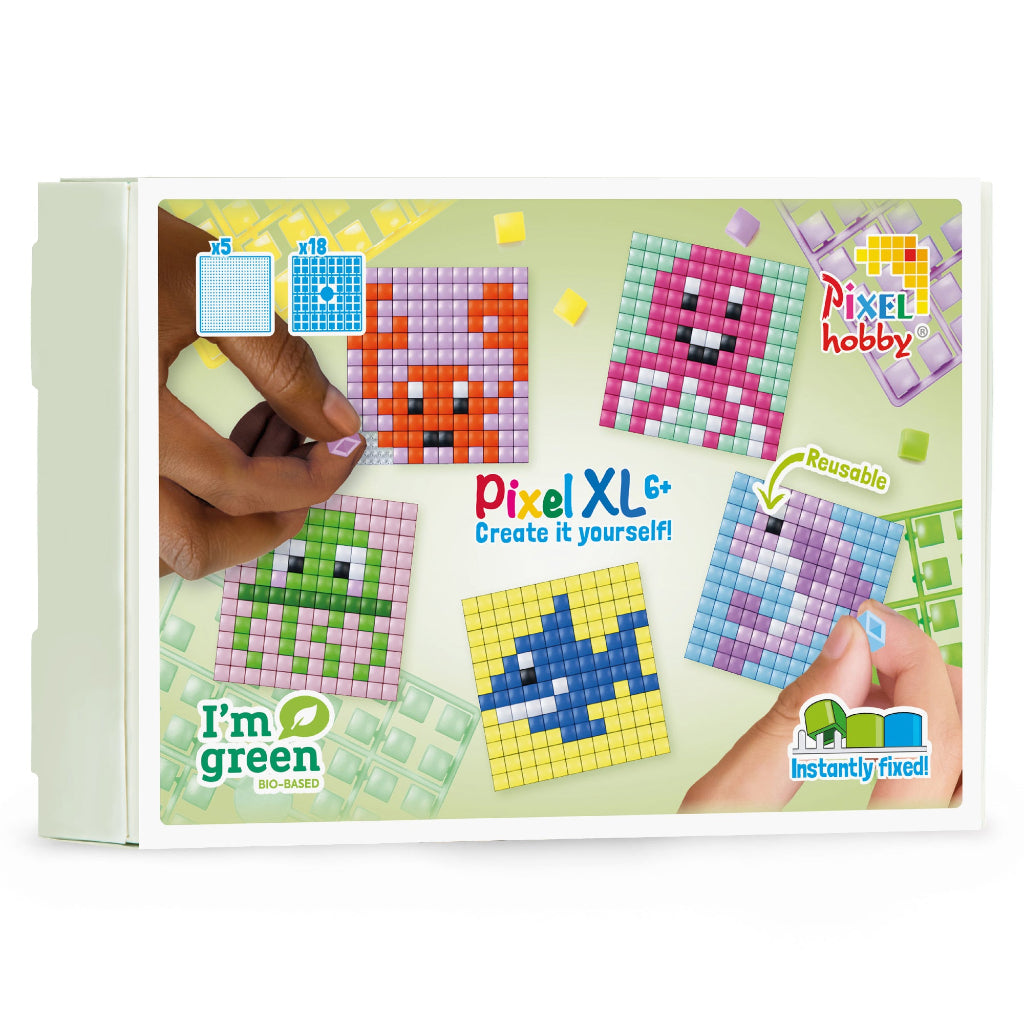 Pixel mosaic XL perler vanddyr tema-box