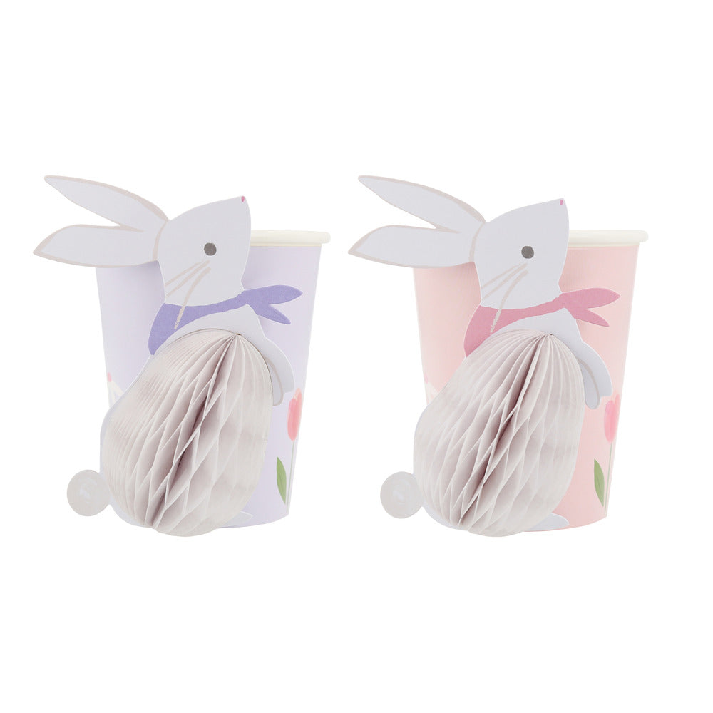 Meri Meri papkrus, Påske, Honeycom bunny - 8 stk