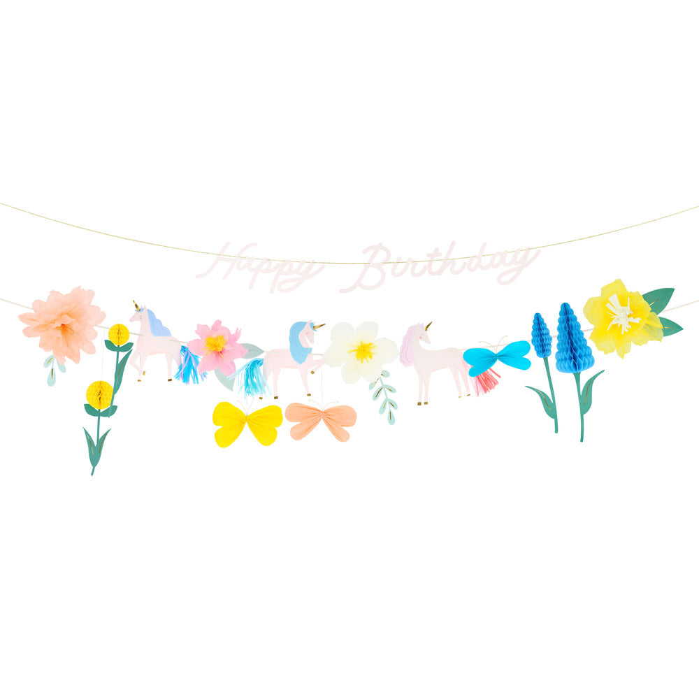 Meri Meri guirlande, Meadow unicons - 2.4 meter