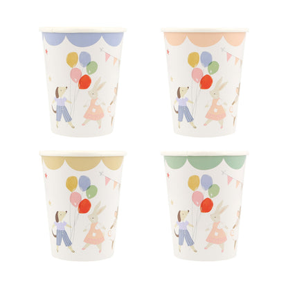 Meri Meri papkrus, Animal friends - 8 stk