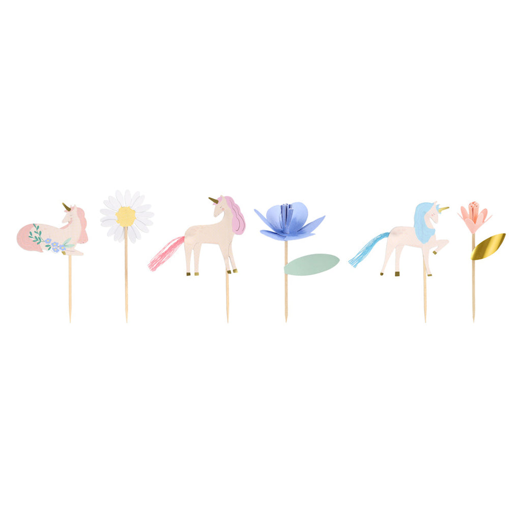 Meri Meri Cupcake Set, Meadow Unicorns