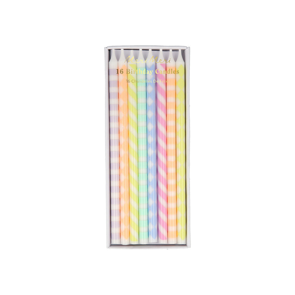 Meri Meri Pastel Cake Candles, 16 pcs.