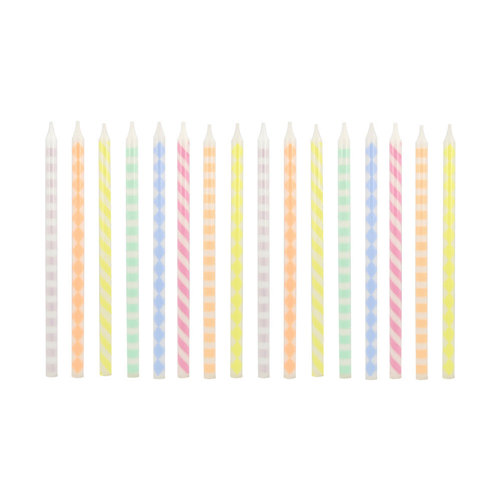 Meri Meri Pastel Cake Candles, 16 pcs.