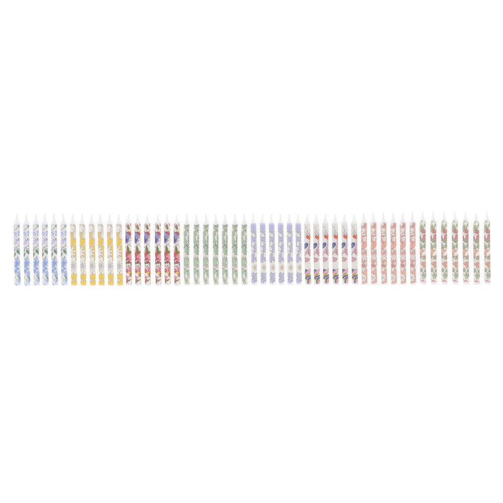 Meri Meri x Liberty Mini Candles, Pack of 50
