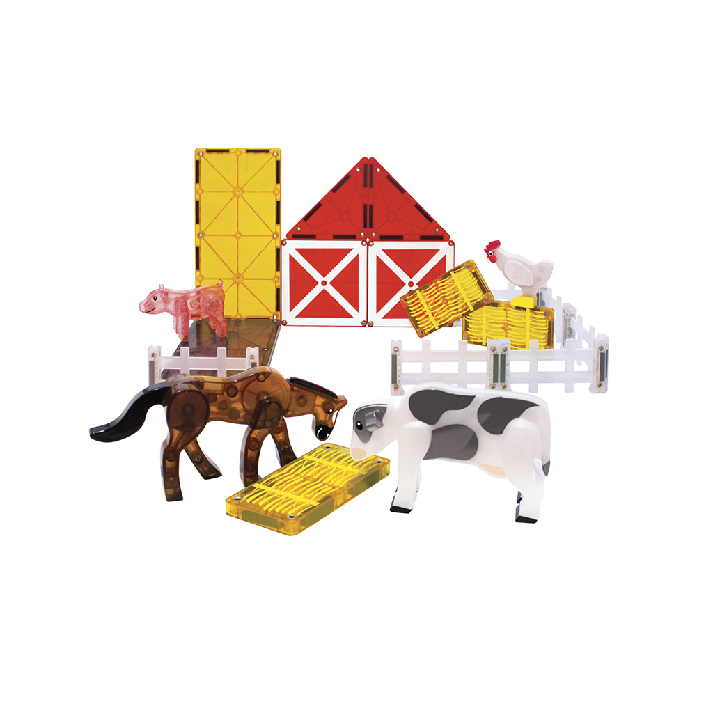 Magna-Tiles Farm Animals, Magnetic Building Set with 25 Pieces