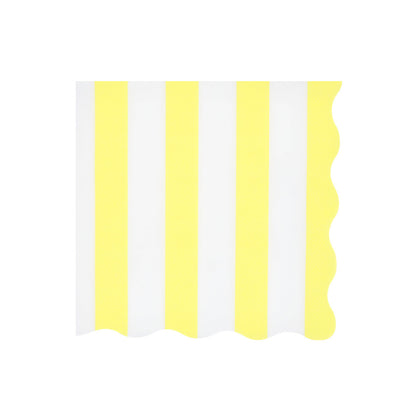 Meri Meri Napkins, Beach Striped Size L - Pack of 16