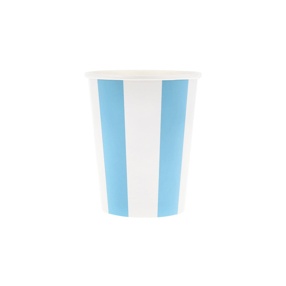 Meri Meri Paper Cups, Beach Striped - Set of 8