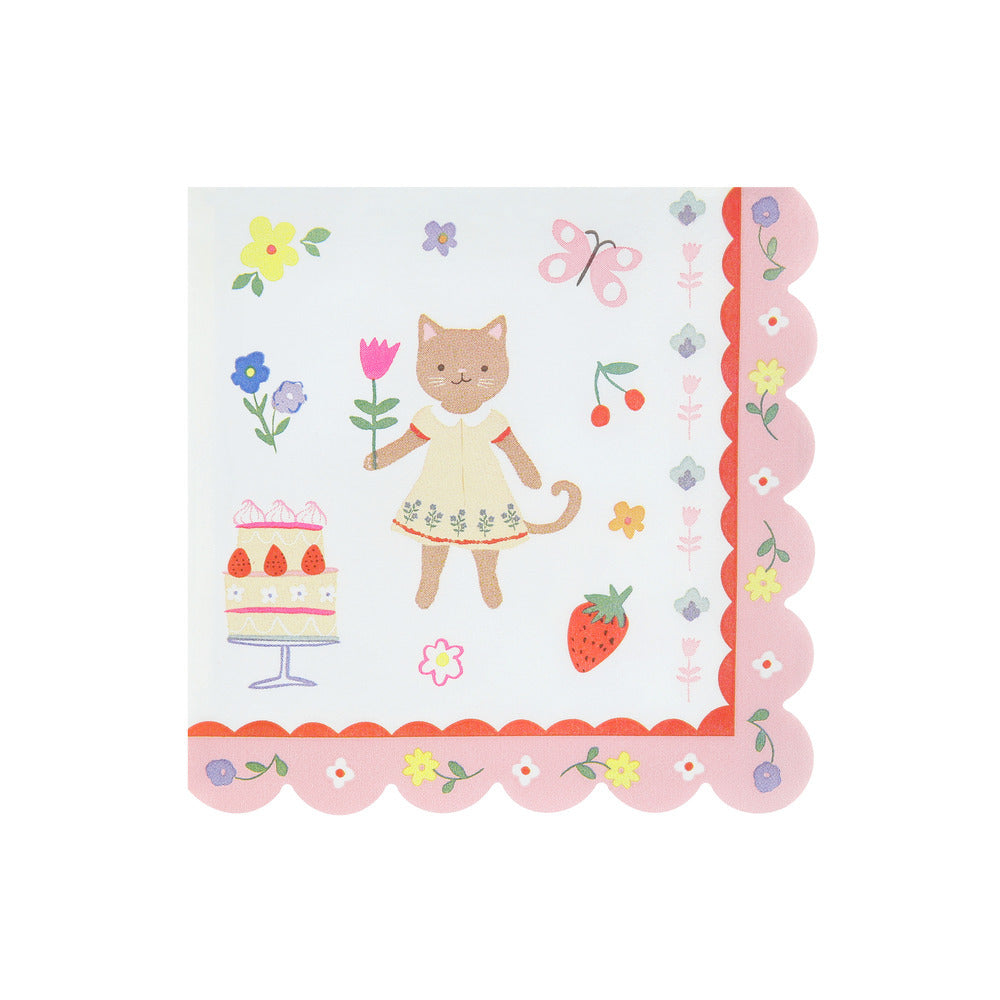 Meri Meri napkins size L, Kitten Club - 16 pcs.