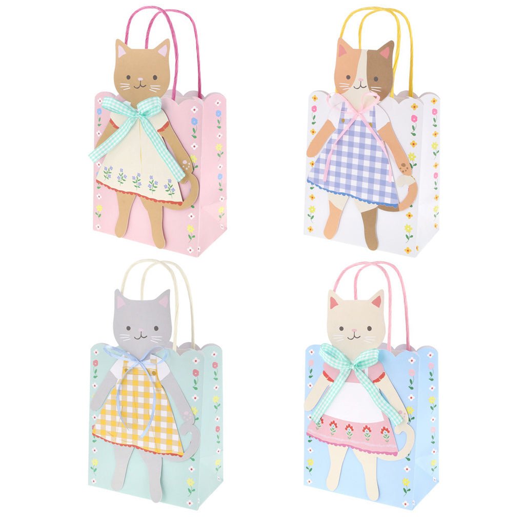Meri Meri gaveposer, Kitten Club - 8 stk.