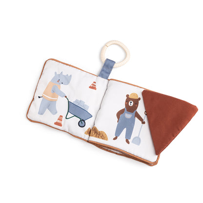 Sebra Activity Book, Fabric - Busy Builders