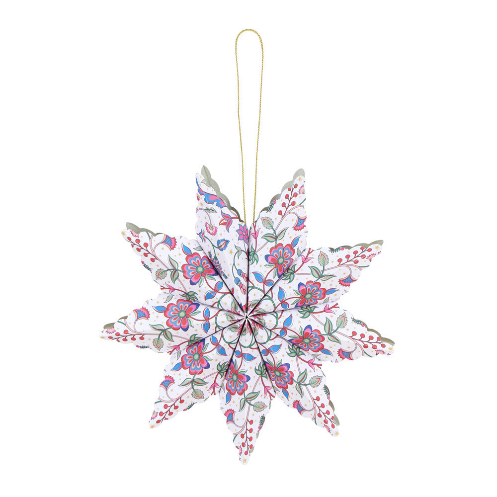 Meri Meri Christmas Decorations, Liberty Paper Star, 6 pcs.