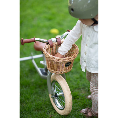 Trybike Tricycle Balance Bike, Vintage Green with Retro Look