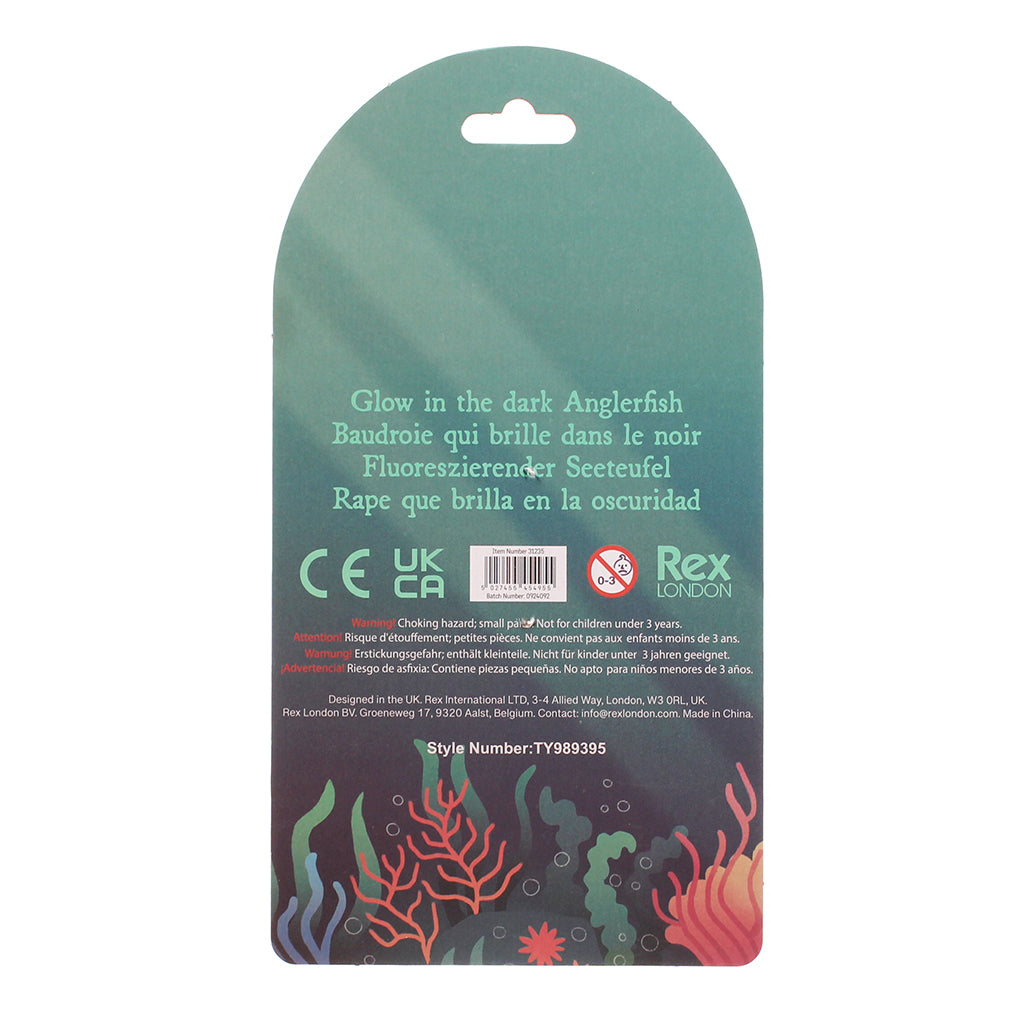 Rex London Glow in the dark, squishy - Angler fish