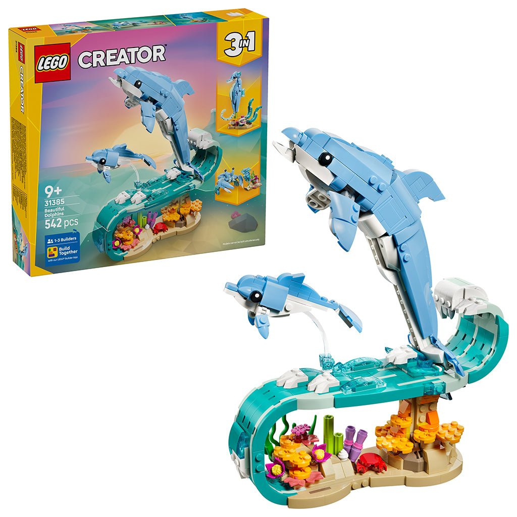 LEGO® Creator 3-in-1, Sea Animals: Beautiful Dolphins