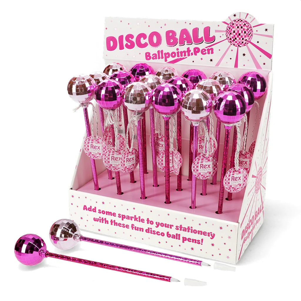Rex London, Ballpoint Pen with Disco Ball, Assorted