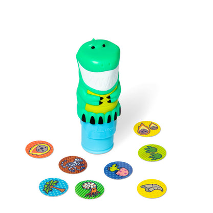 Melissa &amp; Doug Wow! Activity Pad, Create-Your-Own Sticker Stamps - Dinosaur