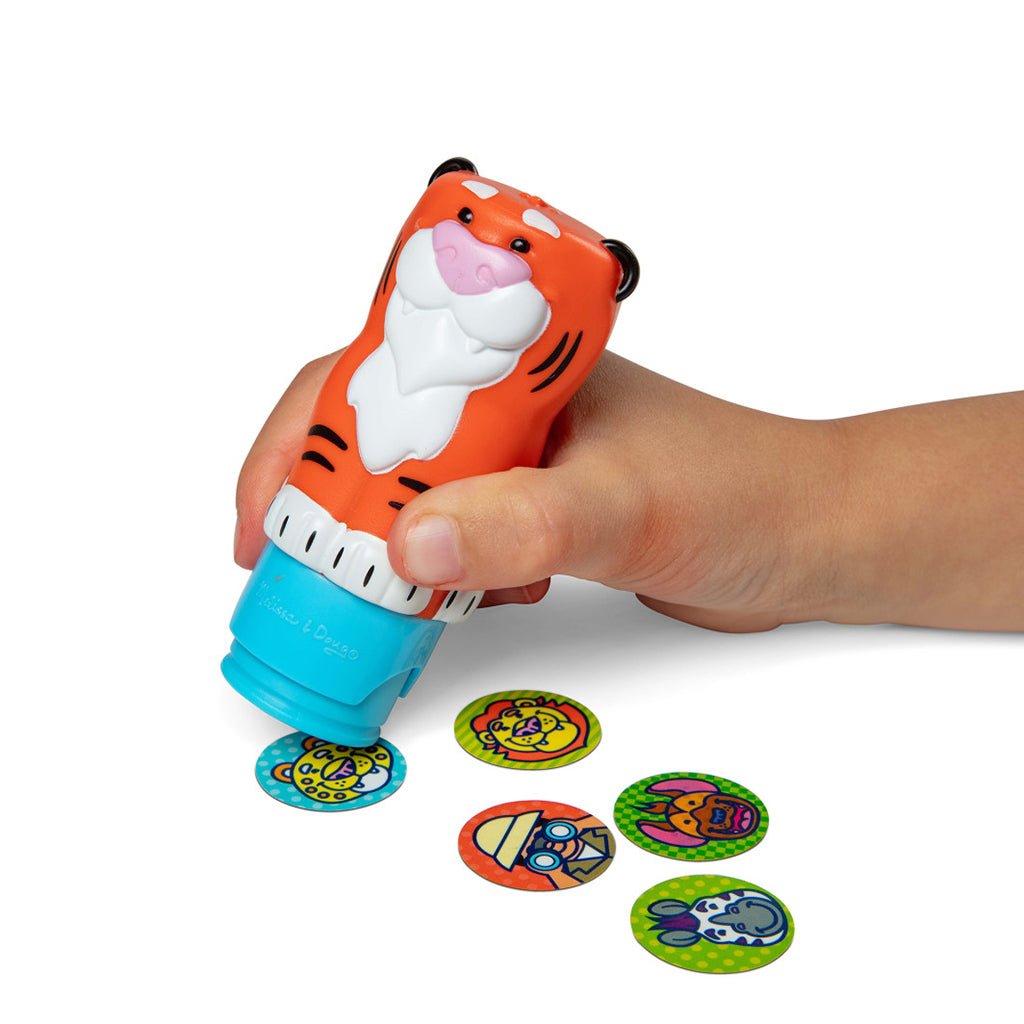 Melissa &amp; Doug Wow! Activity Pad, Stamp-Your-Own Stickers – Tiger