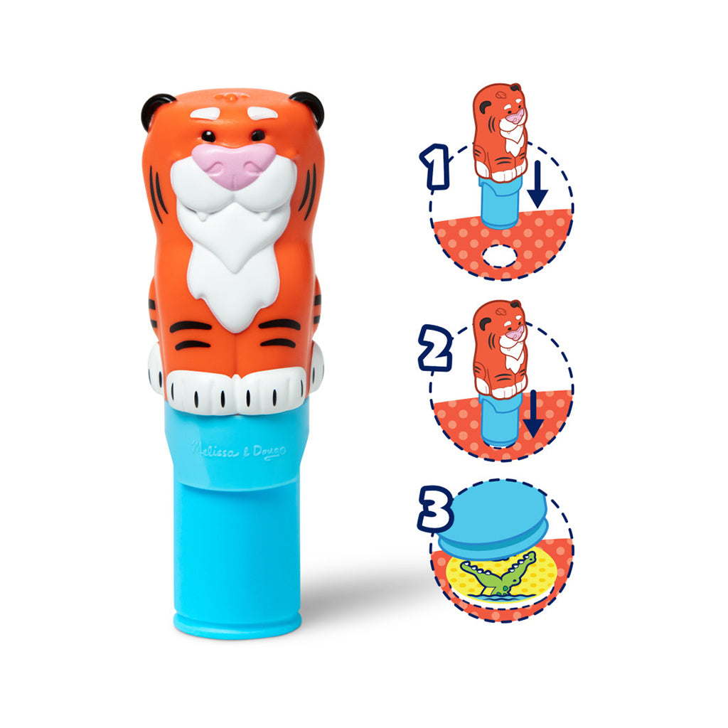 Melissa &amp; Doug Wow! Activity Pad, Stamp-Your-Own Stickers – Tiger